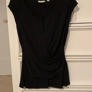 New York and Company Blouse Black Small